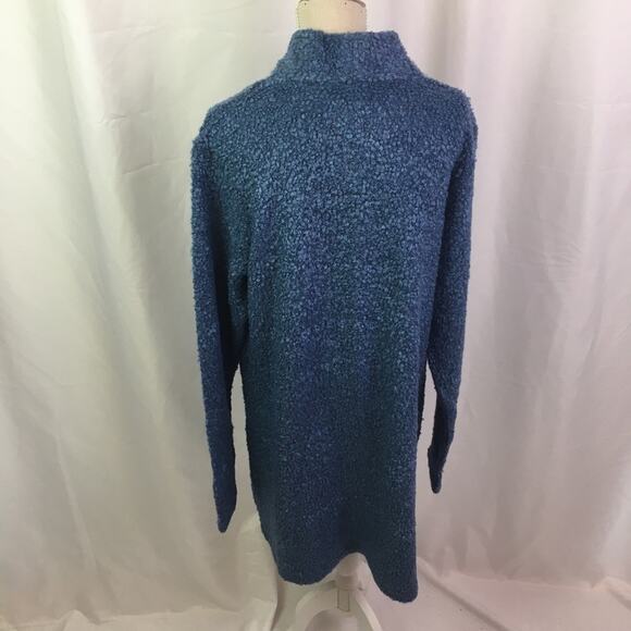 Lisa Rinna Collection Cozy Duster Horizon Blue XS - Picture 9 of 16